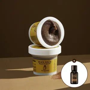 [스킨푸드][쿠폰가7,290원]블랙슈가 마스크 워시오프120g + (증정) 첫 세럼 더 에센셜14ml