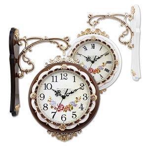 [바이온]엔틱 양면시계/벽시계/벽걸이시계/집들이선물/무소음/엔틱/디자인시계/360도회전/고급