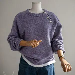 (안나앤모드) A. 폴슨 버튼 레글런 니트[니트C1108R01]