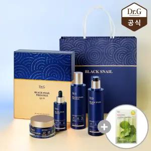닥터지 블랙 스네일 프레스티지 4종 풀 기초 세트(토너 150ml, 에멀전 150ml, 앰플 50ml, 크림 50ml) + 쿨 비타C 흔적 마스크 1매