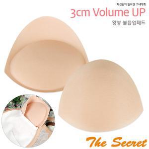 PAD509 더시크릿 삼각형 3cm 볼륨업 브라 왕 뽕 패드