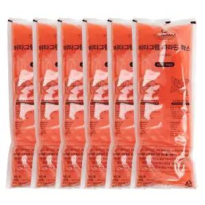 비타그램 파라핀 리필왁스 6개세트 파라핀38M 오렌지