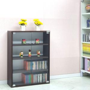 드림퍼니처 베스트780 유리문 깊이19cm 4단 CD수납장 3단 DVD장식장 피규어진열장 다용도 유리장식장 틈새장 미니카 장난감 소품장