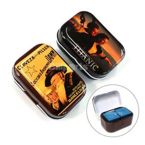 빈티지 스틸 쵸크케이스 뚜껑식 초크케이스