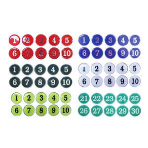 에폭시 원형 번호판 테이블 사물함 번호 숫자 스티커 빨강 파랑 검정 흰색 노랑 녹색 1~10