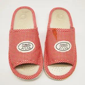 한중무역클럽 알뜰 상품 체크 지압 슬리퍼 사무실 거실 학교 지압 실내화 거실화