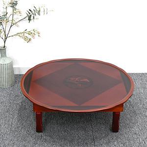 남원 원형 밥상 접이식 6인 지름81cm 다이아학상감