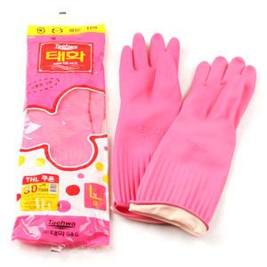 태화 고무장갑 대 L 오른손 분홍색 갑돌이 168번