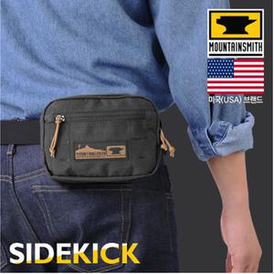 [마운틴스미스]사이드킥 SM 헤리티지 블랙 힙색 크로스백/아웃도어보조백