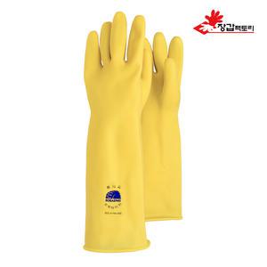 보생공업용 고무장갑 황10호 1켤레 산업용 농업용 세차
