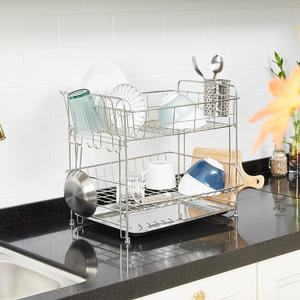 할메이드 디럭스 물빠짐 설거지 스텐 식기건조대 2단 대형 풀세트