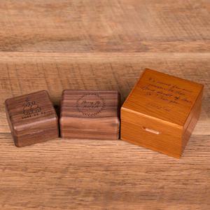 커플반지케이스 쥬얼리함 원목반지상자 예물함 프로포즈 돌반지 상자 이니셜 각인