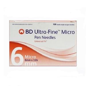 BD 인슐린펜니들 주사바늘 멸균주사침 6MM 200개 당뇨소모성재료