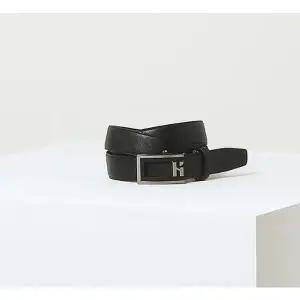 [헤지스](대구신세계)블랙 빅로고 버클 가죽 자동벨트 HJBE5E775BK
