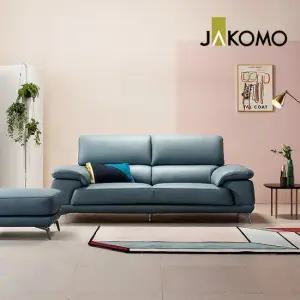 자코모 베니 3인 천연면피 소가죽 소파+스툴