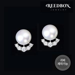 [리드박스][선물포장] 한복귀찌 샤인담수 진주 귀걸이 (귀찌제작 가능)