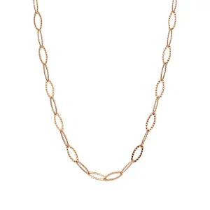 14k 트윙클 오벌 체인 목걸이