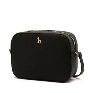 [헤지스](광주신세계)블랙 가죽 큐빅 퍼피 카메라백 HIWA4F180BK