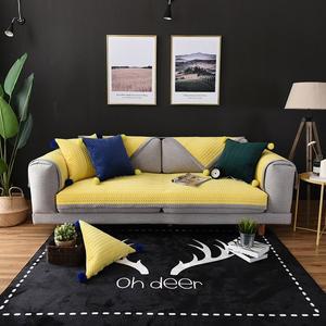 [러빙랩]스윗하트 극세사 쇼파패드 2인용 소파 패드 70x150cm