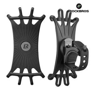 락브로스 자전거 킥보드 오토바이 실리콘 스마트폰 거치대 LF436BK