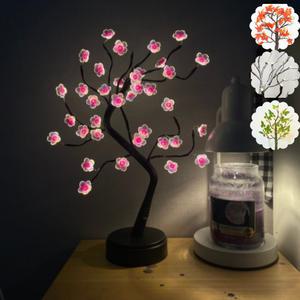 (국내발송)벚꽃 나무 무드등 수면등 LED 무선 자작 트리 감성 간접 조명 앵두전구 식탁등 개업 집들이