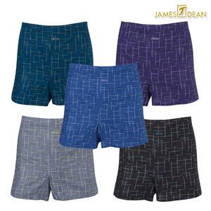 제임스딘 남성 남자 순면 트렁크 사각 빅사이즈 팬티 95-110 5매 02