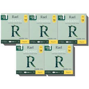[신세계 규격](의정부점)라엘 유기농 생리대 중형 14p(5개)