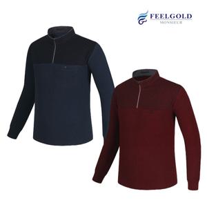 [필골드]맥켄리 배색 차이나 카라 스판 티셔츠 PTB11n12