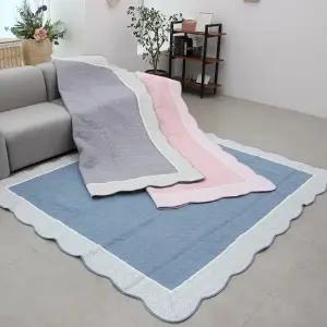 리앤데코 순면 라이즈 사계절워싱 패드 스프레드 러그160x210cm