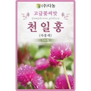 다농 천일홍 씨앗 100립 자홍색 천일홍 꽃씨 야생화 종자