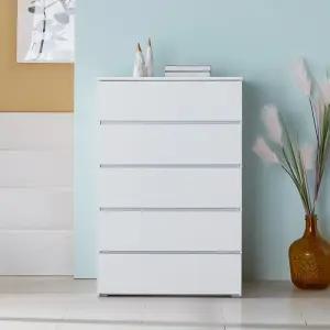 오비에르 5단 800 서랍장