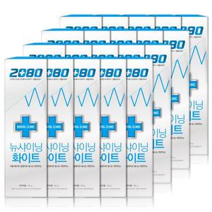 2080 뉴샤이닝 화이트 치약 125g x 20개