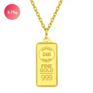[골드퀸즈] 순금 골드바 목걸이 3.75g