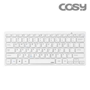 COSY 블루투스 키보드 화이트 (태블릿 아이패드 스마트폰 14가지 기능키) (건전지 제공) KB4072BT