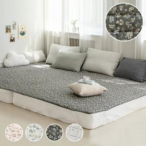 [라이크홈]연폭선 없는 고정형 패밀리 패턴 누빔 패드 260x200 / 4Colors