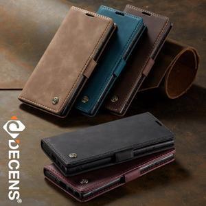 [데켄스]아이폰14플러스 빈티지 카드 지갑 가죽 케이스 M520