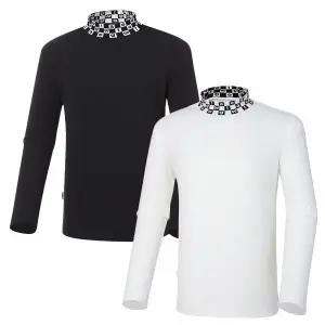 [와이드앵글](광주신세계)(최초가 119,000원) (WMU22271) 남성 WG 체커보드 베이스레이어 티셔츠