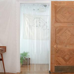 초음파 0.15t 현관중문용 비닐커튼 투명 우레탄 방풍 방한 158x235cm