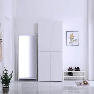 비스포크 원터치오픈4도어 현관키큰광폭신발장 800