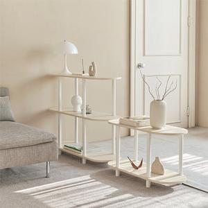 모노 조립식 선반 3단 800 (화이트, 샌드베이지)