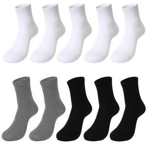 면100% 여성용 순면 골지중목양말 5켤레