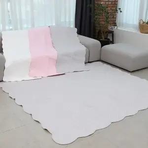 리앤데코 사계절 뽀송뽀송 모달 비앙카 워싱 러그 침대패드 카페트 200x230cm