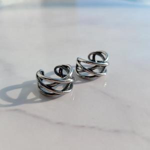 [노블른] 써지컬스틸 링크 남자 귀찌 이어커브 귀걸이