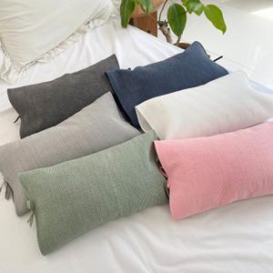 광목워싱 이중누빔 메밀베개 면 효도선물 작은 톡톡한 편백 사용편리한 커버