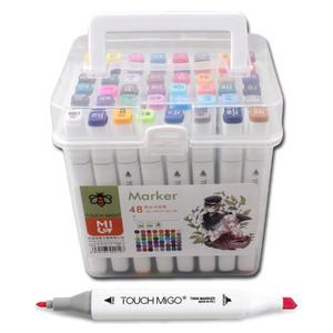 트윈마카 트윈마커 48색 플라스틱케이스 디자인 미술 드로잉펜