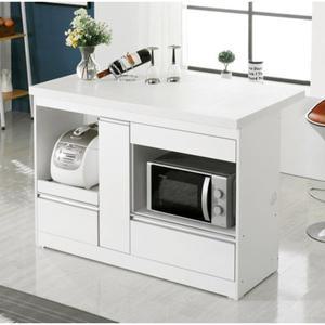 [자르파라]렌지밥솥수납형 인조대리석 아일랜드 식탁(120cm 2색) 사각 예쁜 부엌 보조 넓은 탁자