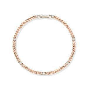 [도로시] 14k 사각 다이아몬드 민체인 팔찌_16cm