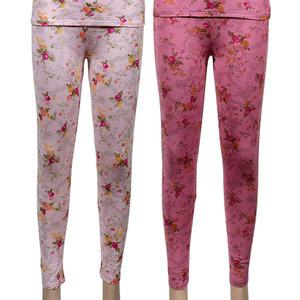 꽃무늬 9부 여성 내복 하의 어르신 할머니 얇은 성인 내의 2컬러 어른 선물 바지 초경량 엄마 레이스 국산