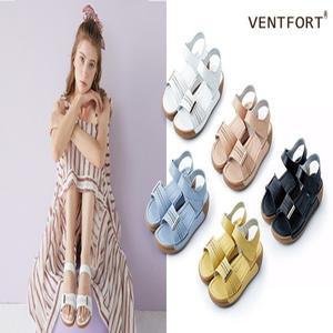 23 신상! [벤포트] 소가죽 펀칭 스트랩 샌들