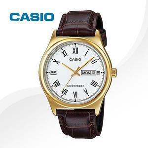 카시오 MTP-V006GL-7B 남성 가죽 시계